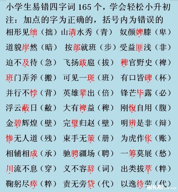 四字成语大全个：四字成语大全包括意思