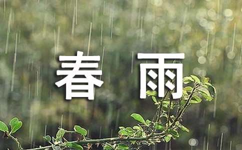 春雨日记十篇