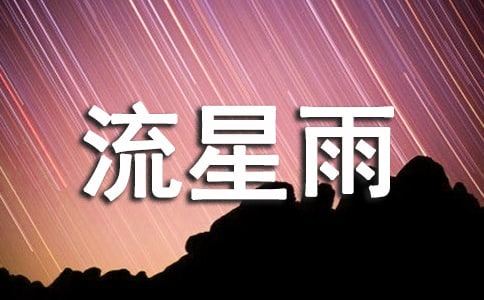 美丽的流星雨作文450字