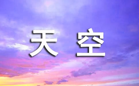 仰望天空五年级作文800字