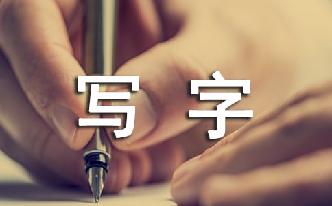 我写字,我快乐初三作文