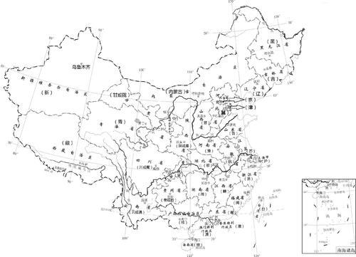 中国的省级行政区域简笔画