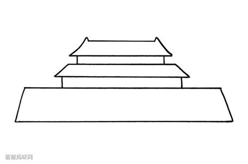 一学就会的天安门简笔画教程